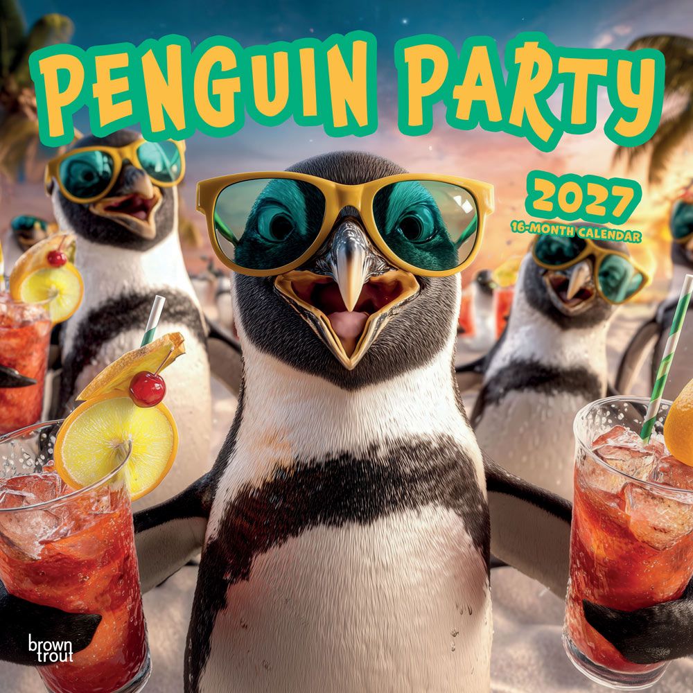 Penguin Party Animal Crankers cover featuring humorous penguin characters